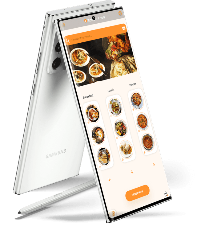 Testing mockup on smartphone